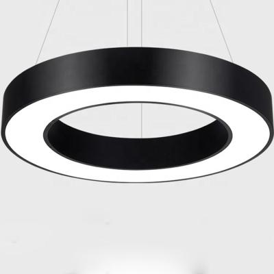 China Customized Customized Cavity LED Round Linear Light Recessed Surface Mounted Linear Led Pendant Light For Office Villa Commerical Used for sale