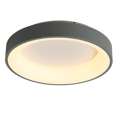 China Simple Design Round Steel Ceiling Light Simple Design Round Dimmable Chandelier Acrylic Color Steel Ceiling Diffuser LED Ceiling Light for sale