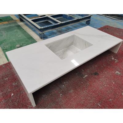 China 2021 Custom Modern Marble Vanity Tops Bathroom Countertops for sale