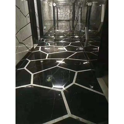 China 2021 1Premium Modern Black Nero Marquina Marble With White Veins For Floor Tiles And Countertops for sale