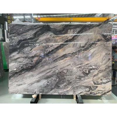 China 2021 Modern Hot Fantasy Brown White Marble For Countertops And Natural Stone Countertops Vanity Tops Island for sale