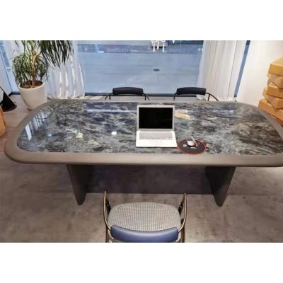 China Italian modern light luxury villa style combination corner table natural marble special shaped coffee table for sale