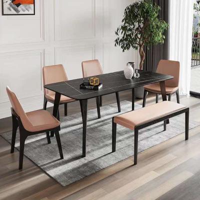 China mesa de jantar e cadeiras do mármore de 120cm 140cm 160cm 8 Seater e com banco à venda