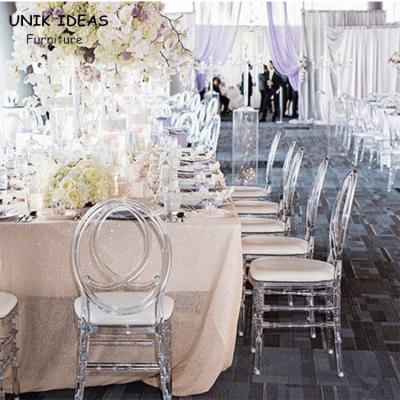 Cina Banchetto Phoenix annullare 40x43x92cm di Napoleon Chair Wedding White Black della resina in vendita