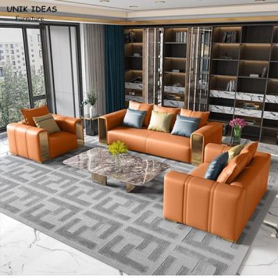 Cina Strati sezionali dei sofà del salone moderno di cuoio di lusso con i Recliners Brown in vendita