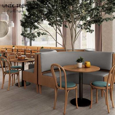 China 150 Cm 120 Cm Booth Seating Restaurant Dining Table And Chairs X4 X6 Vintage for sale