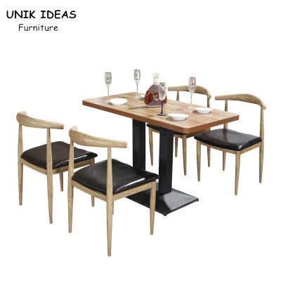 China Commerciële Restauranteettafel en Stoelen 130CM 140CM 150CM Enige Zijcabine Te koop