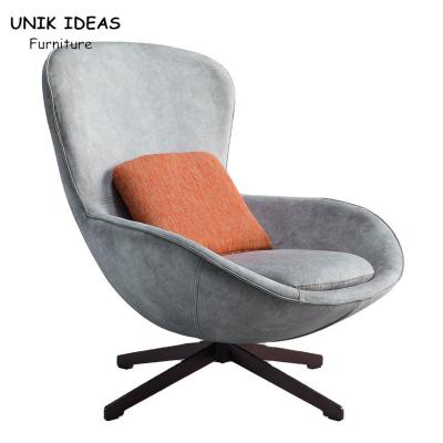 Chine Le salon Gray Swivel Egg Chair Indoor des enfants avec les loisirs 90cm de coussin à vendre