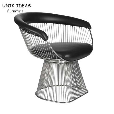 China VIP White Black Metal Mesh Dining Chairs Outdoor Luxury Lounge Waiting Room for sale