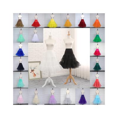 China Polyester 23 Colors Vintage Rock Ball Big Long Lolita Petticoat Boneless Girls for sale