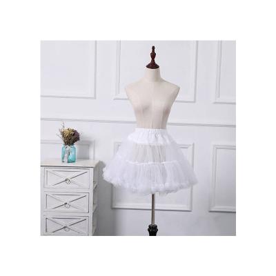 China Polyester 20 Color Fluffy Lolita Maid Gauze Tulle Organza Skirt Petticoat For Ladies for sale