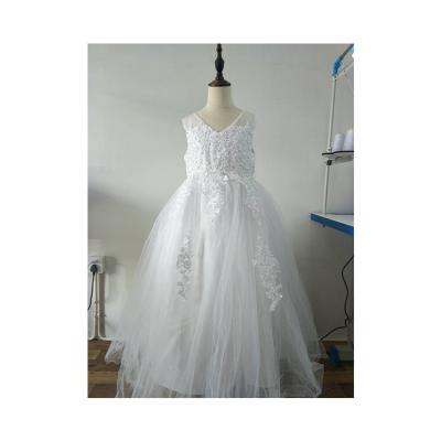 China Professional Manufacture Sleeveless Cheap White First Dress For First Holy Communion for sale