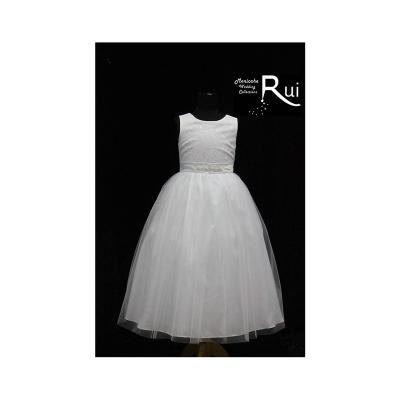 China Various Good Quality Sleeveless Kids Party White Baby Dress Communion Dress For 12 Year Old Girl for sale