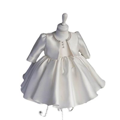 China Newest Cheap Long Sleeve Puffy Flower Girls Princess Dresses Sleeveless Pageant Dresses For Baby Girl Baby Dresses for sale