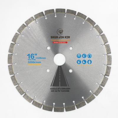 China High Performance Cutting 400mm Diameter 16inch Diamond Saw Blade For Cutting Concrete Road High Efficiency Fast Cutting Reinforced Concrete And Asphalt for sale