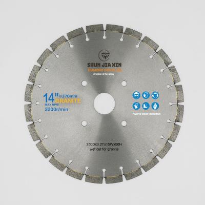 China High Performance Cutting Diameter 350x15x50mm Diamond Saw Blade For Cutting Indian Granite Volcanic Rock Star Galaxy Granite 14 Inch Saw Blade for sale