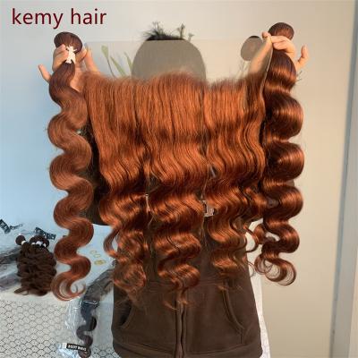 China Wholesale kemy hair 12A Free SampleCuticle Curly Curl Lined Virgin Hair 10-30 Inch Brown Body Wave Tape In Extensions for sale