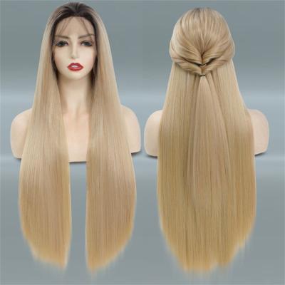 China White Women Body Wave Straight Blonde Ombre 28