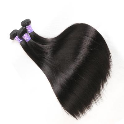 China KEMY Silky Straight Human Hair Factory Unprocessed Brazilian Wave Cuticle Aligned Hair Weave Straight Natural Color Raw Virgin Hair Bundles for sale