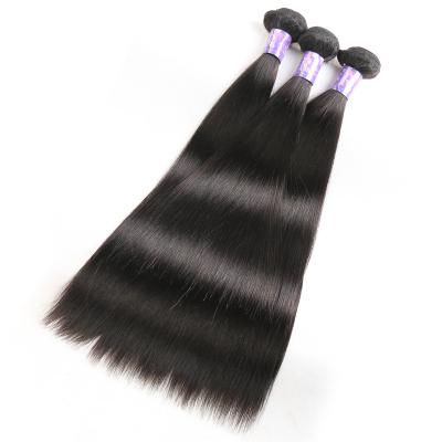 China KEMY Silky Straight Natural Color Hair Bundles Free Sample Brazilian Straight Wave 100% Virgin Hair Extension With Closure for sale