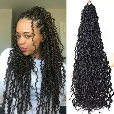 China Straight Pre-twisted Synthetic Braiding Hair Extensions Ombre Senegalese Twist Curly Majesty Passion Twist Synthetic Braiding Braid for sale