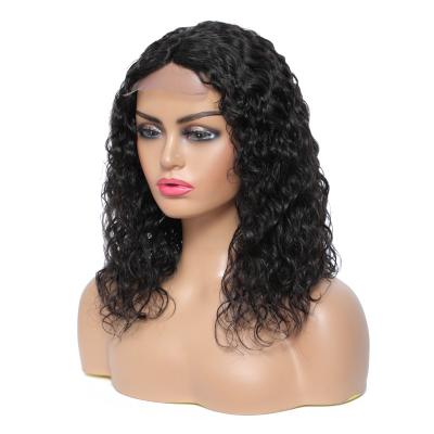 China KEMY Short Curly Bob Kinky Curly Human Hair Wig With Lace Closure 8