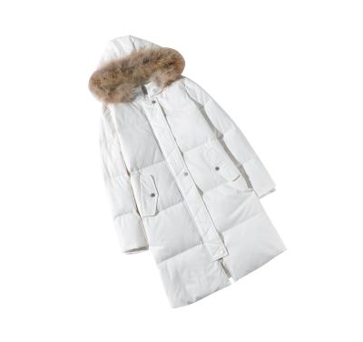 China Anti-wrinkle real fur hooded custom thick puffy duck down coat for man for sale