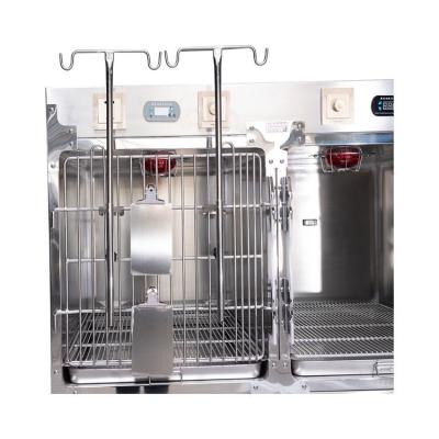 China Multifunctional Constant Temperature Hospital Stainless Steel Pet Safe Animal Cage ALG-V12 for sale