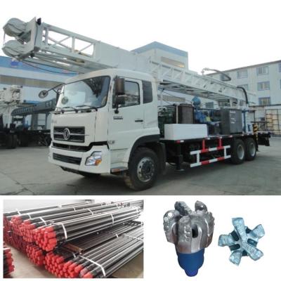 Cina motore diesel montato camion di Rig With Strong Power Yuchai YC6J180-33 del trapano del pozzo d'acqua di 300m in vendita