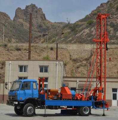 China Dth Bore Hole Water Well Drill Rig Truck Mounted 300m Machine Portable for sale