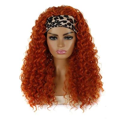 China Wholesale Wig Frontal Headwear High Quality Long Hair Band Curly Hair Wigs For Black Women for sale