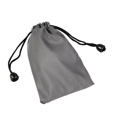 China Polyester Custom Folding Shopping Promotion Fabric Drawstring Gift Storage Bag Customizable for sale