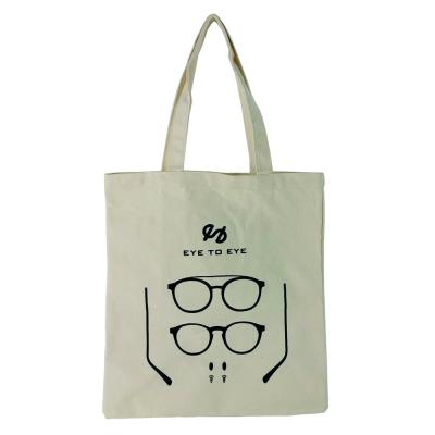 China Fashion Factory Custom Printed Logo Custom Cute Simple Cotton Material Shopping Tote Bag for sale