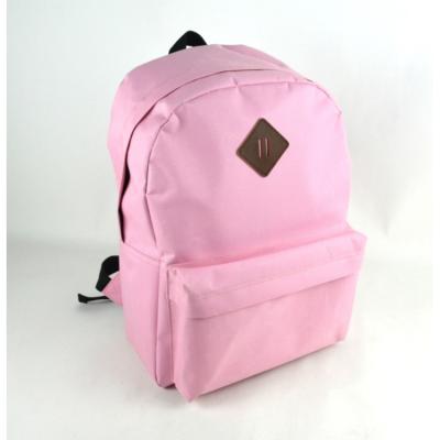 China 600D Polyester Customized Material Pink 600d Polyester Kids Girl Schoolbag Backpack With Large Capacity for sale