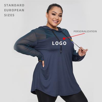 China Breathable Yoga Sport Clothes Female Plus Size L-4xl Women Activewear Workout Sportswear Gym Running Fitness Tops for sale