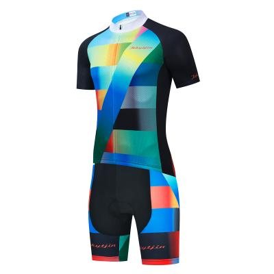 China Moisture Wicking Rainbow Features Summer Quick Dry Thin Gear Breathable Short Sleeve Tank Top Custom Printed Outdoor Cycling Wear for sale