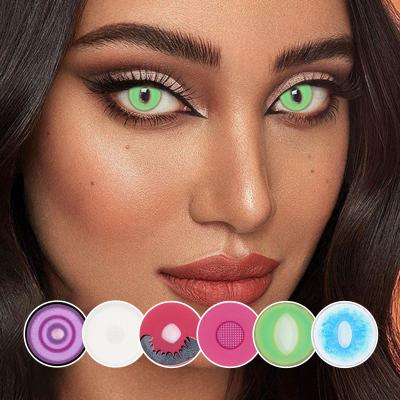 China HEMA+NVP Factory Wholesale Price Hot Selling Beauty Contact Lenses Color Contact Lenses Hot Mix Series Annual Crazy Color Contact Lenses for sale