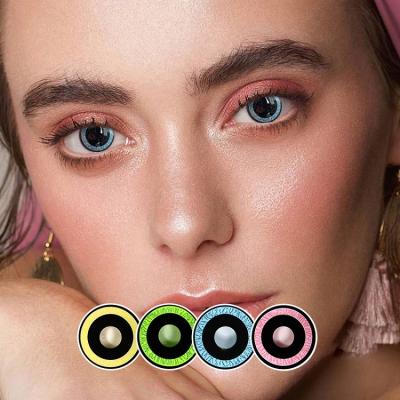 China Annual Crazy HEMA+NVP Eyescontactlens Nebula Collection Color Contact Lenses for sale