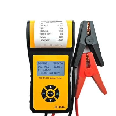 China Other Customizable Led Display Lightweight Battery LCD Capacity Tester Car Battery Conductivity Tester With Print Function MICRO-300 for sale