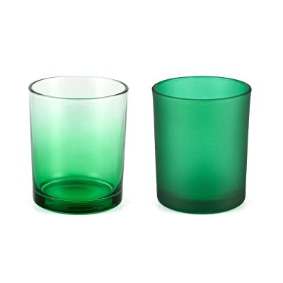 China Red Black Rose Amber Blue Green Yellow Empty Glass Candle Jars Eco-friendly 220ml 315ml 430ml 550ml With Bamboo Lids And Metal Lids for sale