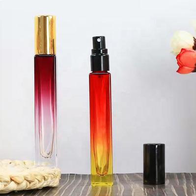 China Liquid custom color 5ml 10ml gradient spray luxury perfume bottle cylinder shape empty perfume bottles for sale for sale