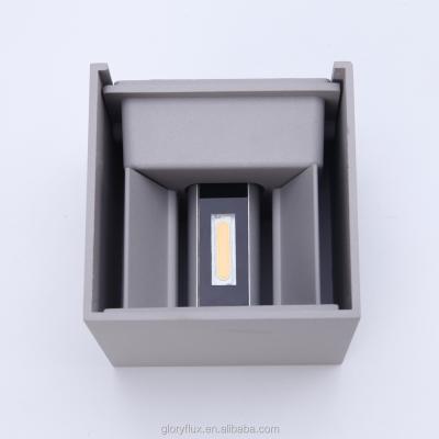 China Traditional Chinese Adjustable Up and Down Square Recessed Outdoor Led Wall Lights Lamp for sale