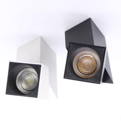 China New Item Hot Sale Rotatable And Flip Down Stylish Aluminum Square Ceiling Spot Outdoor Mounted Led Light for sale