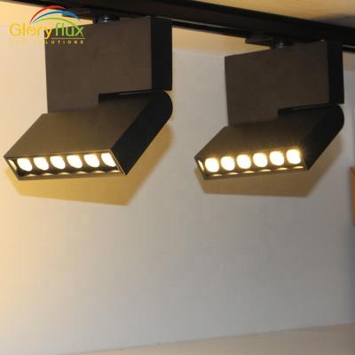 China Trade Shop Fast Delivery Led Spot Linear Track Lights Black And White 6X2W Rotatable Led Track Light for sale