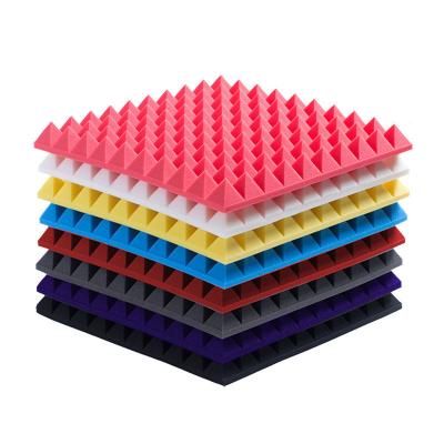 China Office Building Soundproofing Acoustic Panels with High Density and 3D Pyramid Shape for sale