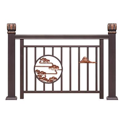 China Indoor Balustrade Wrought Iron Handrail Stair Railing Design for Apartment Wall Mounted for sale