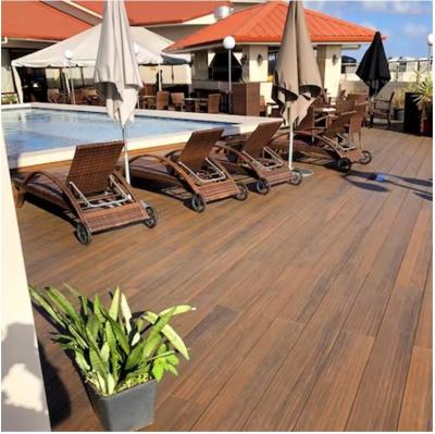 China Outdoor Smooth Wood Plastic Terrace Flooring for Different Size Swimming Pool Decking for sale