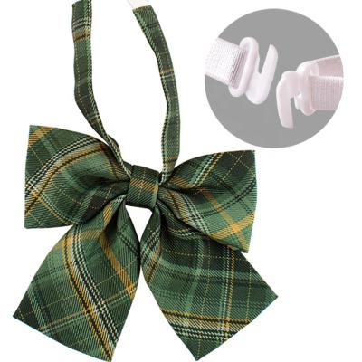 China Fashion Classic Checked Design Adjustable Polyester Cotton Bow Tie For Kids Kids for sale