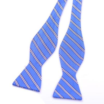 China Factory direct selling fashionable supplier striped pattern self tie cool bow tie with high quality for sale