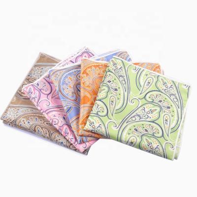 China New Fashion Design Custom Men's Colorful 100% Silk Handkerchief For Party Wedding for sale